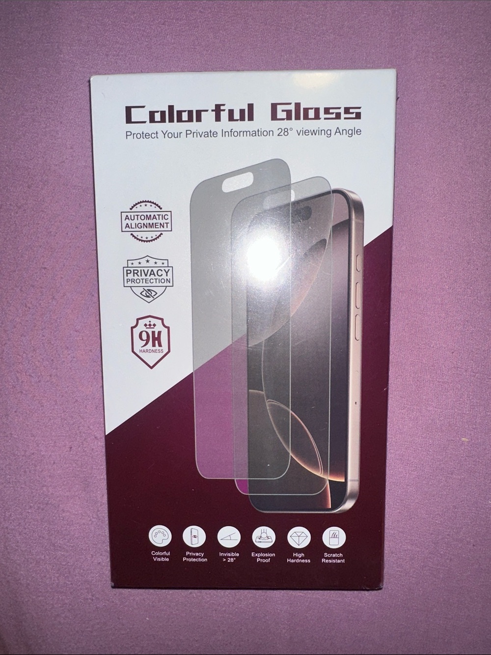 Aurora Shine 2 pack screen protector IPhone 15 Pro Max